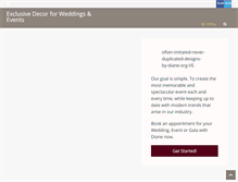 Tablet Screenshot of designsbydiane.org